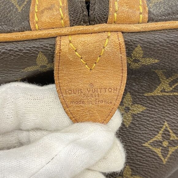 Louis Vuitton Boston Bag Monogram Sac Spool 35 M41626 Brown Men Women Unisex - Picture 5 of 10